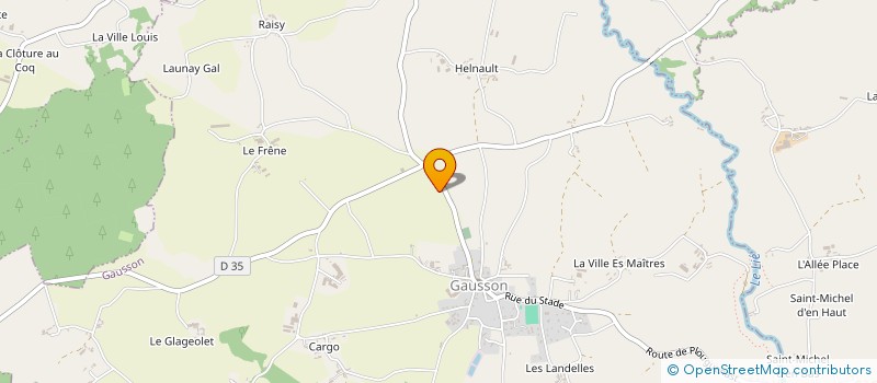 localisation de l'entreprise MADAME CLEMENCE BANNIER à GAUSSON