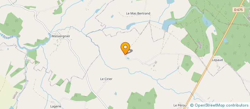 localisation de l'entreprise MADAME CLEMENCE BEAUDET à SAINT-BONNET-DE-BELLAC