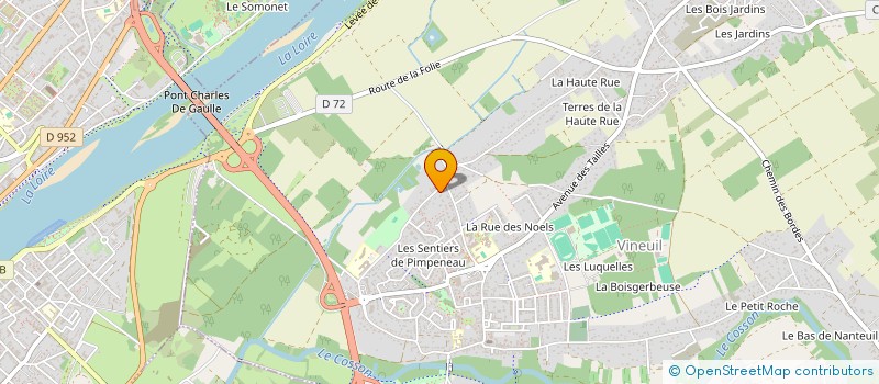 localisation de l'entreprise MADAME CLEMENCE BEAUFRERE  VINEUIL