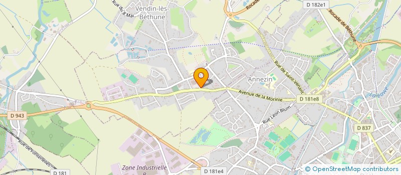 localisation de l'entreprise MADAME CLEMENCE BECQ  VENDIN-LES-BETHUNE