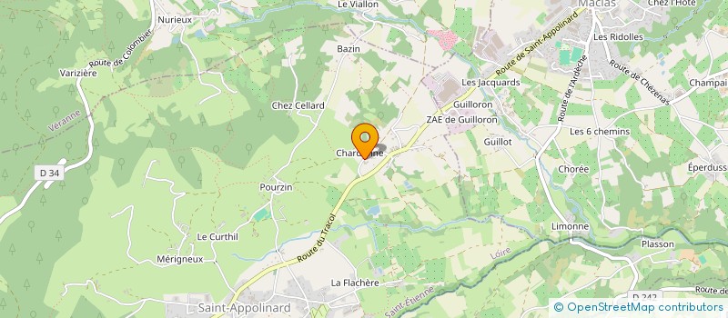 localisation de l'entreprise MADAME CLEMENCE BEDOIN  SAINT-APPOLINARD