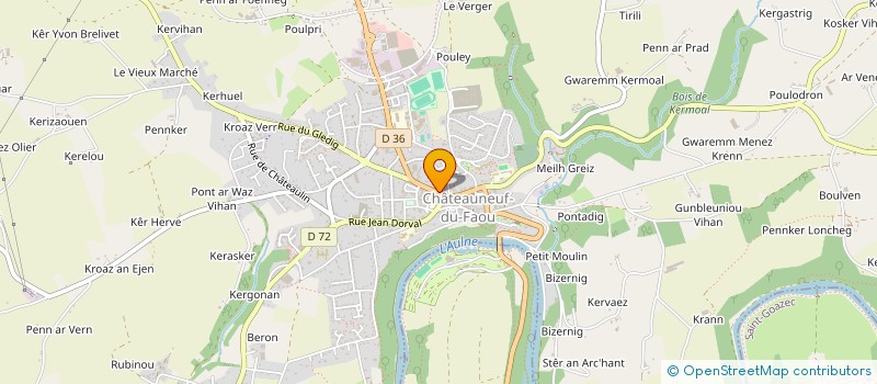 localisation de l'entreprise MADAME CLEMENCE BERIOT à CHATEAUNEUF-DU-FAOU