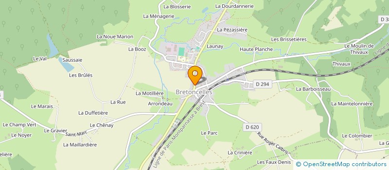 localisation de l'entreprise MADAME CLEMENCE BERLINGEN à BRETONCELLES