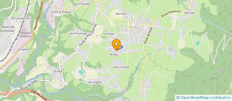 localisation de l'entreprise MADAME CLEMENCE BICHELOT  VILLAZ