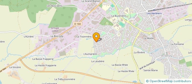 localisation de l'entreprise MADAME CLEMENCE BILLAUD  LES HERBIERS