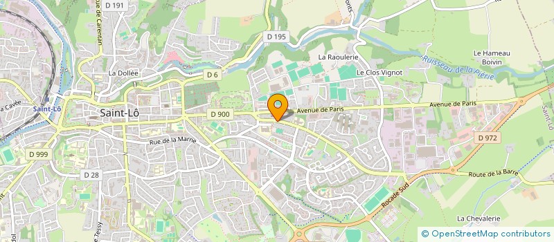 localisation de l'entreprise MADAME CLEMENCE BLANCHARD  SAINT-LO