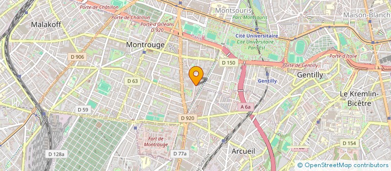 localisation de l'entreprise MADAME CLEMENCE BOEUF  MONTROUGE