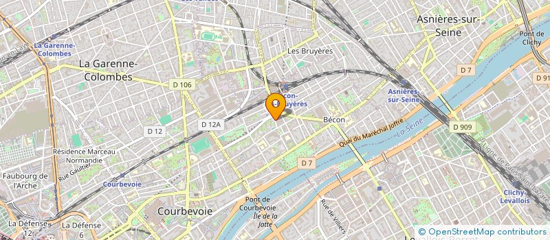 localisation de l'entreprise MADAME CLEMENCE BOIDIN  COURBEVOIE