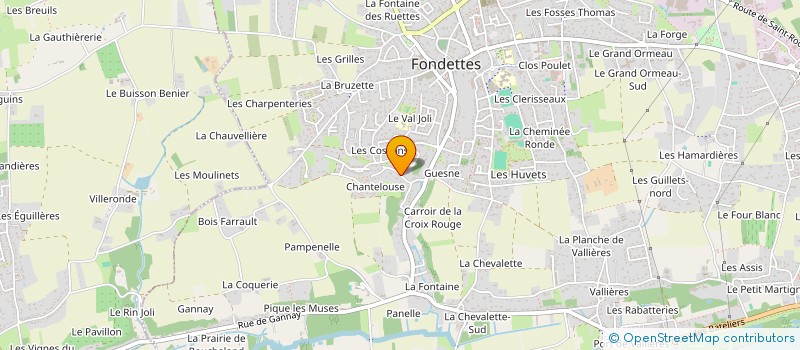 localisation de l'entreprise MADAME CLEMENCE BOULAY à FONDETTES