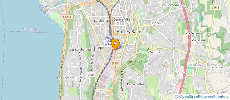 localisation de l'entreprise MADAME CLEMENCE BOURNIGAUD à AIX-LES-BAINS