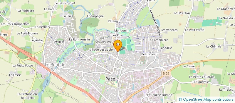 localisation de l'entreprise MADAME CLEMENCE BOURREE  PACE