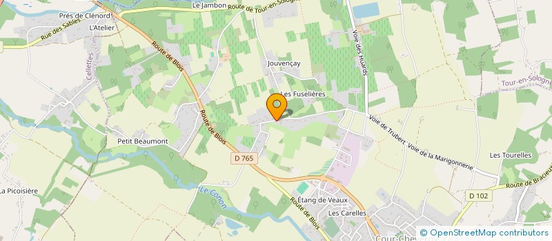 localisation de l'entreprise MADAME CLEMENCE BOUVET  COUR-CHEVERNY