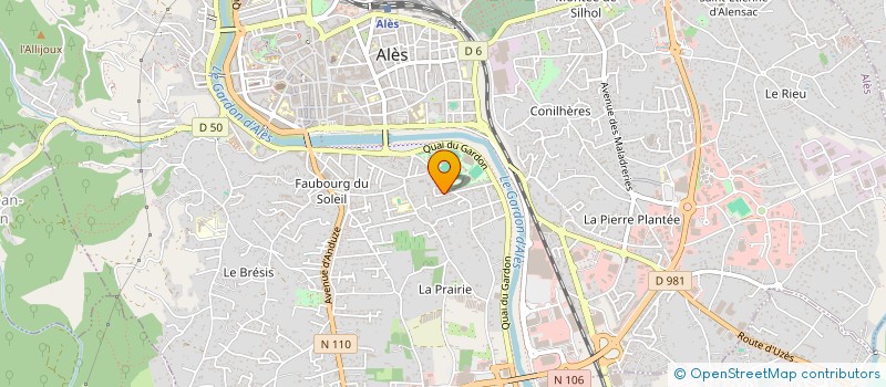 localisation de l'entreprise MADAME CLEMENCE BOYER  ALES