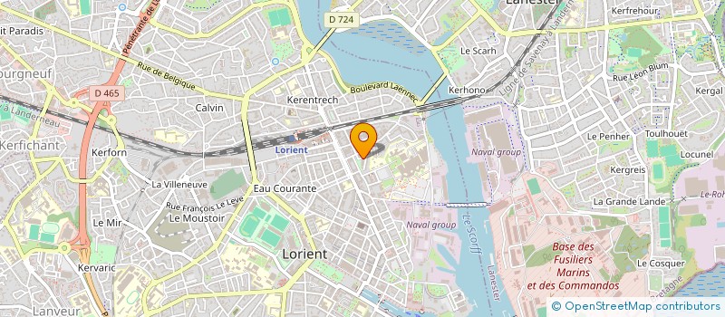 localisation de l'entreprise MADAME CLEMENCE BRIAND  LORIENT