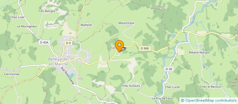 localisation de l'entreprise MADAME CLEMENCE BRUNEAU à CHAMPAGNAT