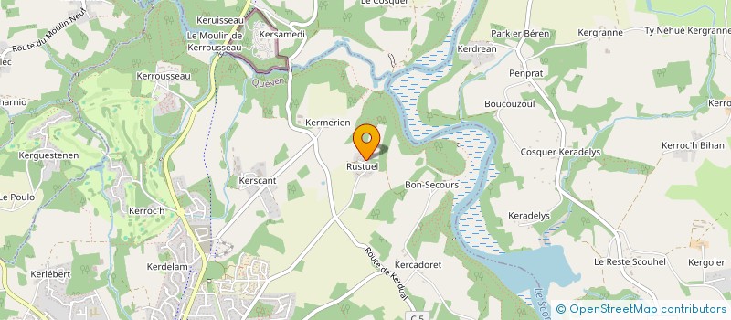 localisation de l'entreprise MADAME CLEMENCE BURBAN  QUEVEN