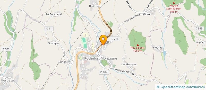 localisation de l'entreprise MADAME CLEMENCE BUTET  ROCHEFORT-MONTAGNE