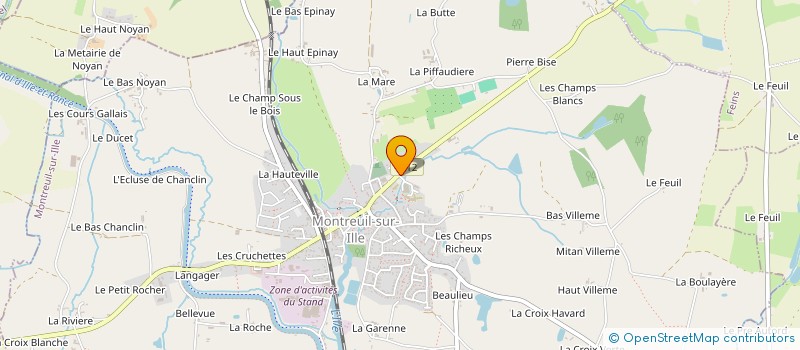 localisation de l'entreprise MADAME CLEMENCE CADIC  MONTREUIL-SUR-ILLE