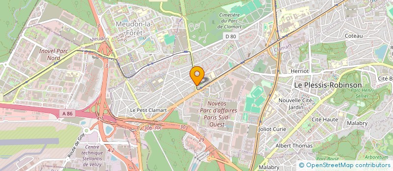 localisation de l'entreprise MADAME CLEMENCE CALDARELLA  CLAMART