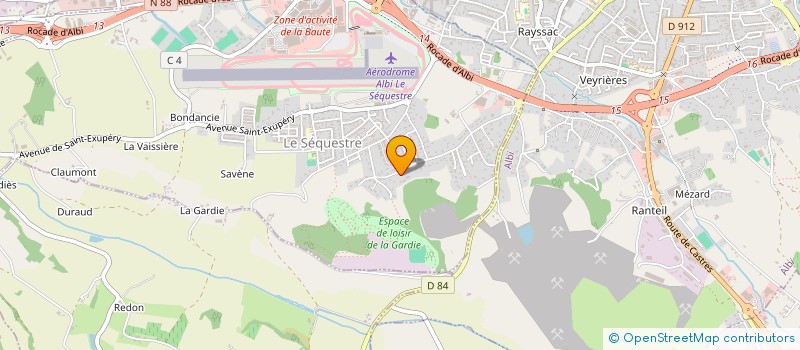 localisation de l'entreprise MADAME CLEMENCE CALVET DE FRANCESCHI  LE SEQUESTRE