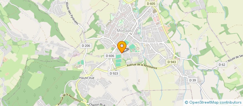 localisation de l'entreprise MADAME CLEMENCE CANET  MORLAAS