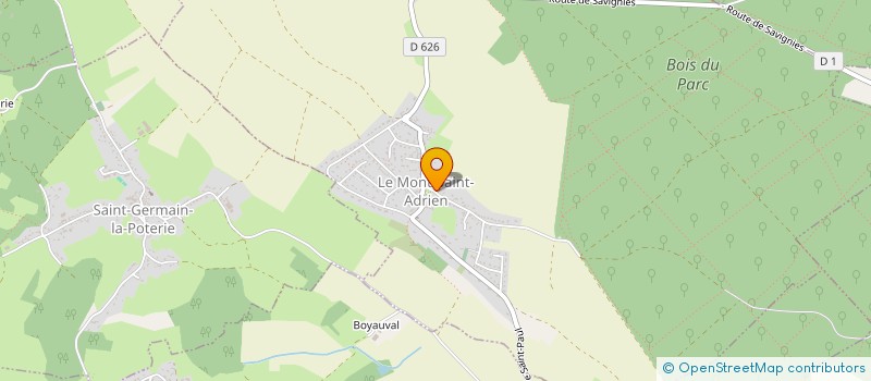 localisation de l'entreprise MADAME CLEMENCE CARPENTIER à LE MONT-SAINT-ADRIEN