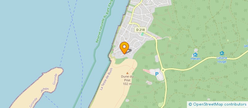 localisation de l'entreprise MADAME CLEMENCE CASSEGRAIN à LA TESTE-DE-BUCH