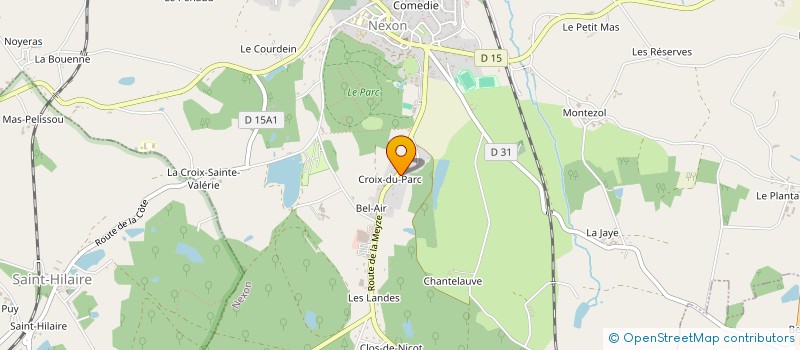 localisation de l'entreprise MADAME CLEMENCE CHAGNE-SICARD  NEXON