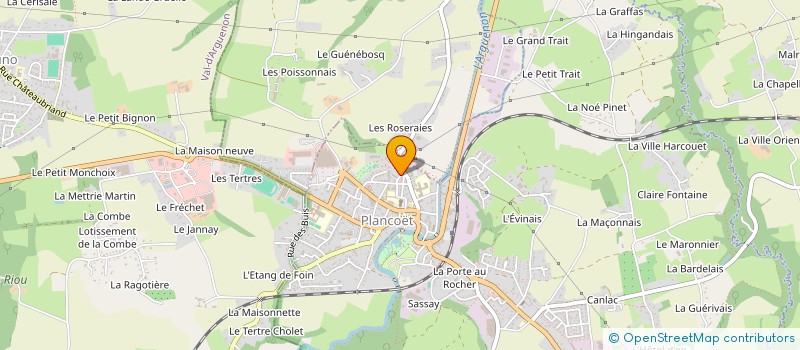 localisation de l'entreprise MADAME CLEMENCE CHATEAUX  PLANCOET