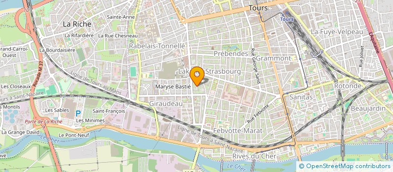 localisation de l'entreprise MADAME CLEMENCE CHESNEAU  TOURS