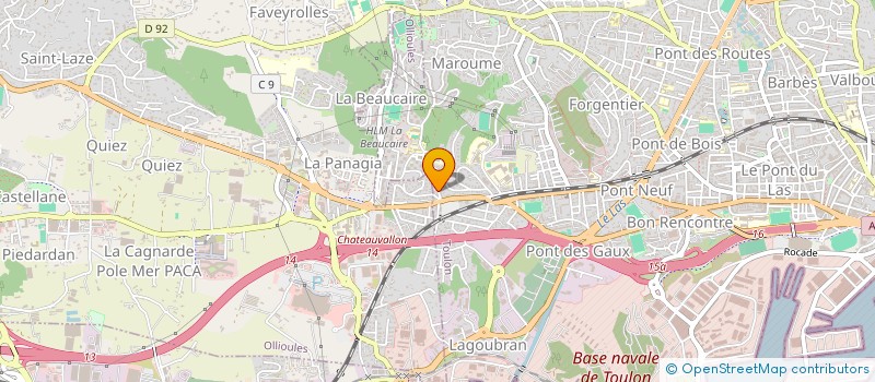 localisation de l'entreprise MADAME CLEMENCE COIS  TOULON