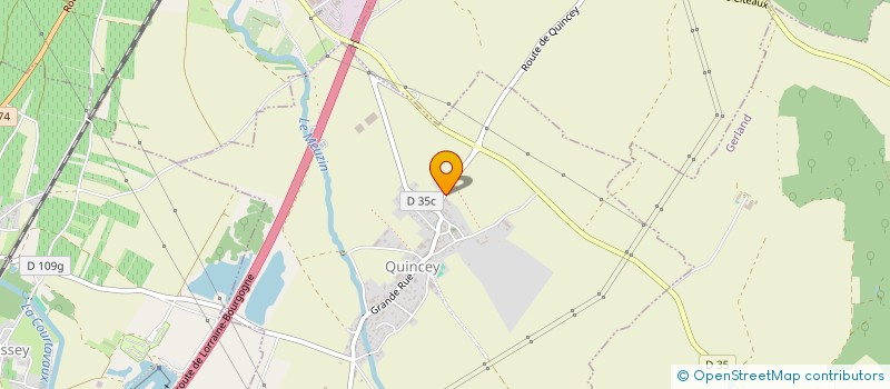 localisation de l'entreprise MADAME CLEMENCE COLOT  QUINCEY