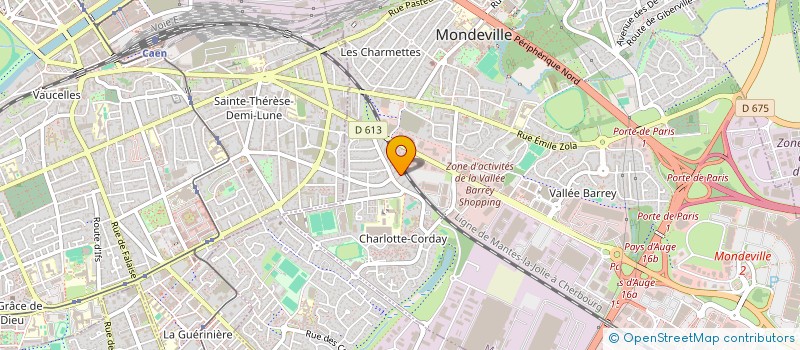 localisation de l'entreprise MADAME CLEMENCE CORTANA  MONDEVILLE