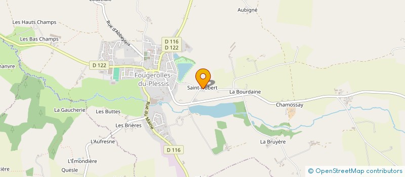 localisation de l'entreprise MADAME CLEMENCE COUGE  FOUGEROLLES-DU-PLESSIS