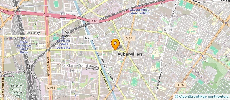 localisation de l'entreprise MADAME CLEMENCE COURTABAN  AUBERVILLIERS
