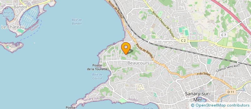 localisation de l'entreprise MADAME CLEMENCE COUTANTIN  SANARY-SUR-MER