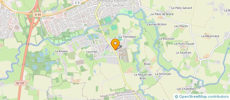 localisation de l'entreprise MADAME CLEMENCE CROQUET  NOYAL-CHATILLON-SUR-SEICHE