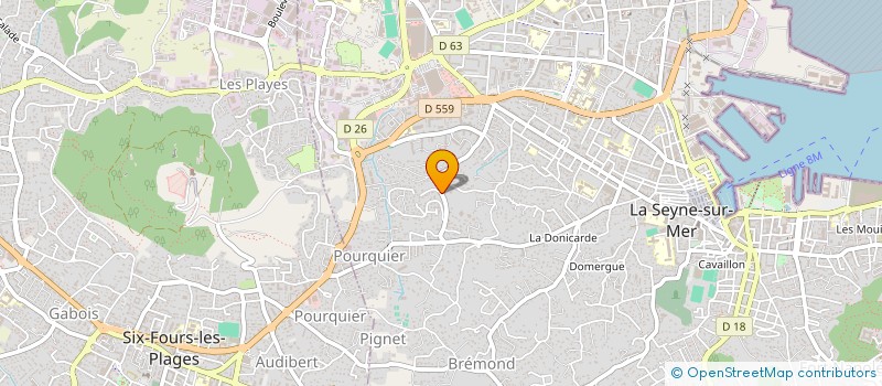 localisation de l'entreprise MADAME CLEMENCE CUCCHIARINI  LA SEYNE-SUR-MER