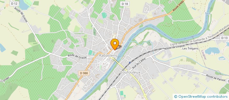 localisation de l'entreprise MADAME CLEMENCE CUQ à RABASTENS