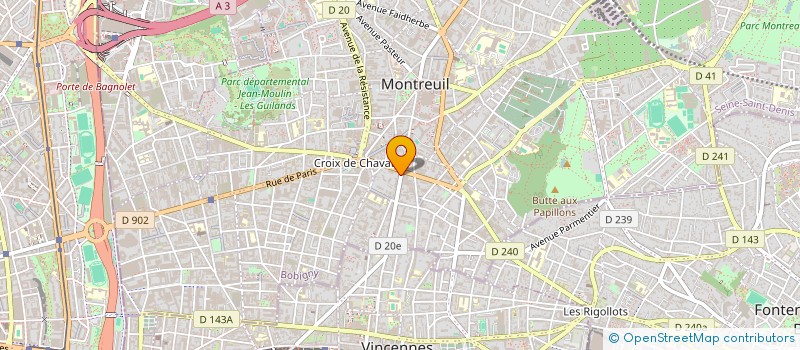 localisation de l'entreprise MADAME CLEMENCE DAUMERGUE  MONTREUIL