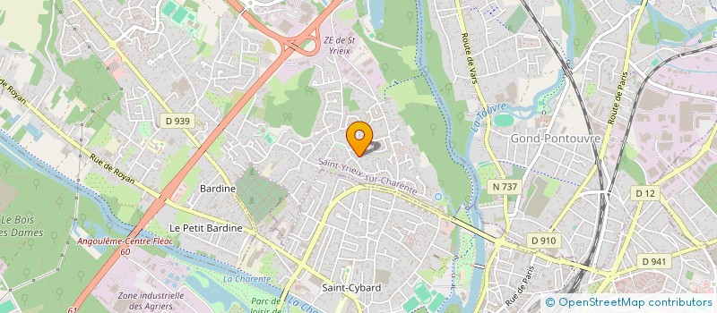 localisation de l'entreprise MADAME CLEMENCE DAVID  SAINT-YRIEIX-SUR-CHARENTE