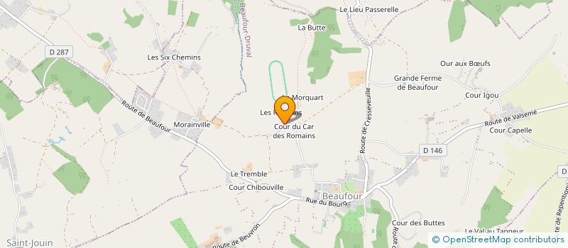 localisation de l'entreprise MADAME CLEMENCE DAVID  BEAUFOUR-DRUVAL