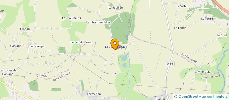 localisation de l'entreprise MADAME CLEMENCE DE CELLES à LOUDEAC
