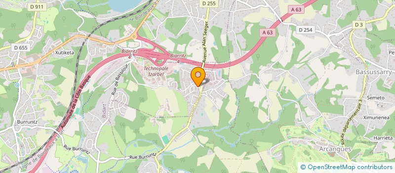 localisation de l'entreprise MADAME CLEMENCE DEGOUY  BIDART