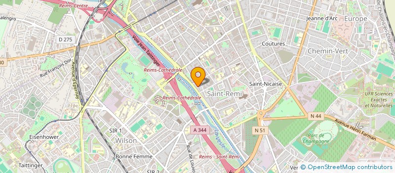 localisation de l'entreprise MADAME CLEMENCE DELABORDE  REIMS