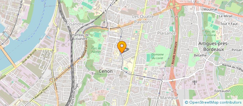 localisation de l'entreprise MADAME CLEMENCE DELAGE  CENON