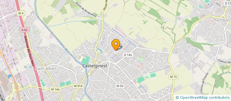 localisation de l'entreprise MADAME CLEMENCE DELBREIL  CASTELGINEST