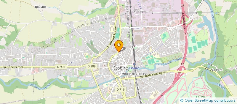 localisation de l'entreprise MADAME CLEMENCE DELPRAT  ISSOIRE