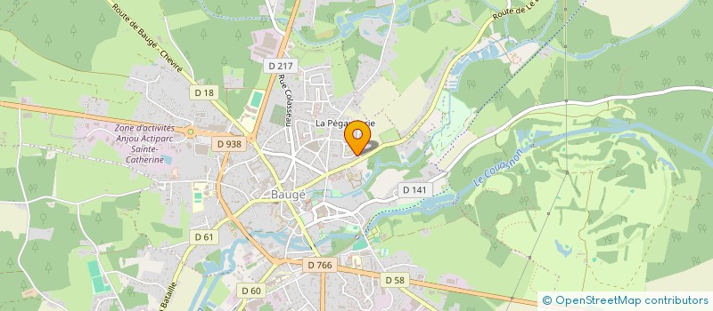 localisation de l'entreprise MADAME CLEMENCE DENIS  BAUGE-EN-ANJOU