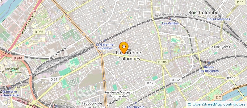 localisation de l'entreprise MADAME CLEMENCE DERAIL  LA GARENNE-COLOMBES